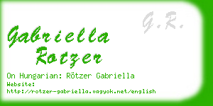 gabriella rotzer business card